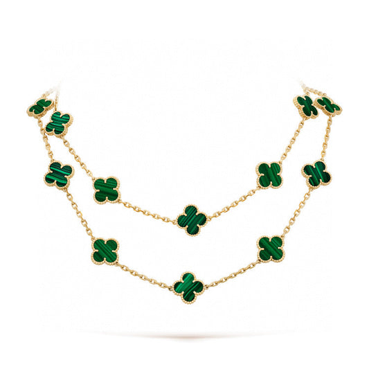 Pomuse CLOVER 20 MOTIFS MALACHITE GOLD