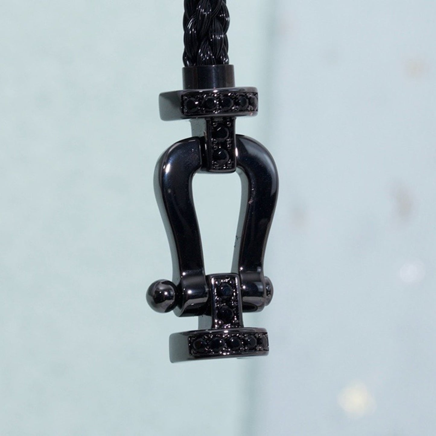 Pomuse FORCE LARGE SERIES HORSESHOE BLACK SAMURAI BRACELET