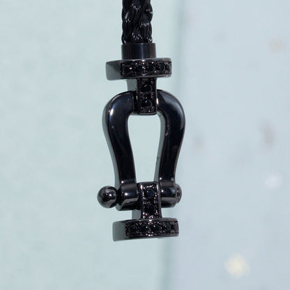 Pomuse FORCE LARGE SERIES HORSESHOE BLACK SAMURAI BRACELET
