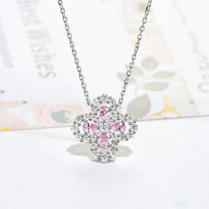 Pomuse Loop-Halskette mit Vollmotiv, Diamant, 16 mm, mehrere Farben