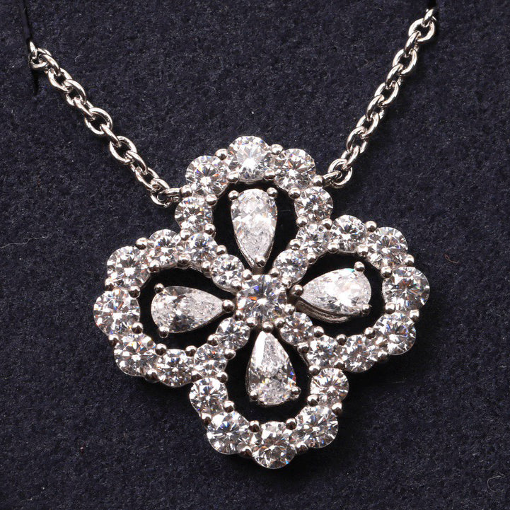 Pomuse Loop-Halskette mit Vollmotiv, Diamant, 16 mm, mehrere Farben