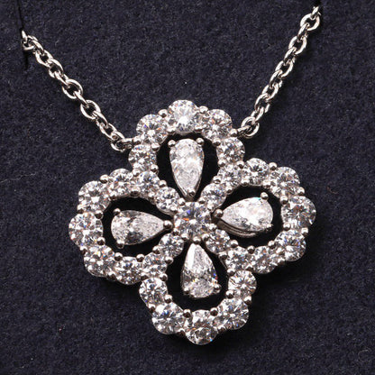 Pomuse Loop-Halskette mit Vollmotiv, Diamant, 16 mm, mehrere Farben