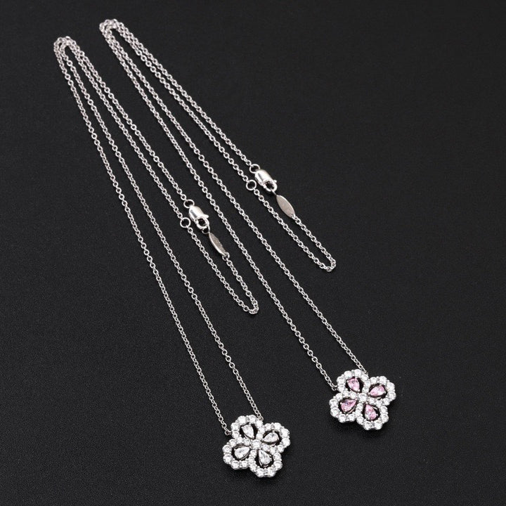 Pomuse Loop-Halskette mit Vollmotiv, Diamant, 16 mm, mehrere Farben
