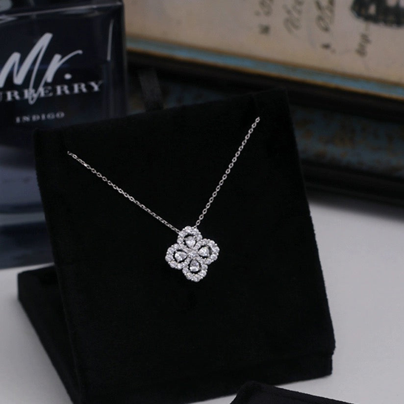 Pomuse LOOP NECKLACE FULL MOTIF DIAMOND COMBINATION