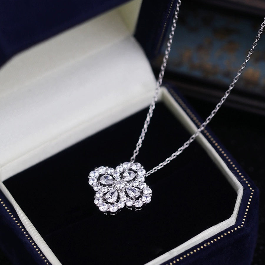 Pomuse LOOP NECKLACE FULL MOTIF DIAMOND COMBINATION