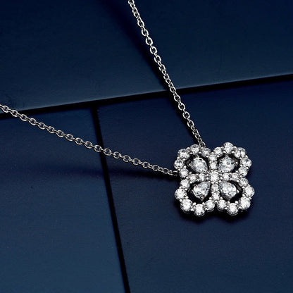 Pomuse LOOP NECKLACE FULL MOTIF DIAMOND COMBINATION