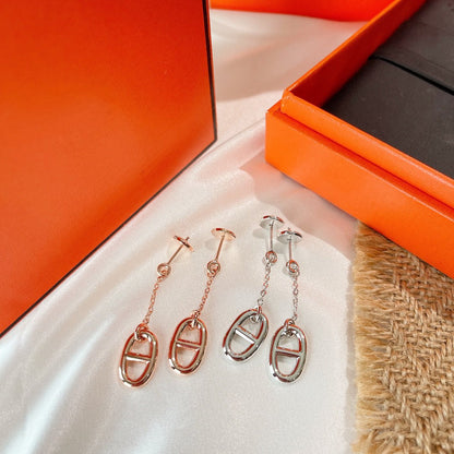Pomuse CHAINE TASSEL EARRINGS