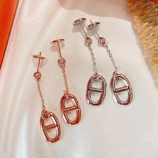 Pomuse CHAINE TASSEL EARRINGS