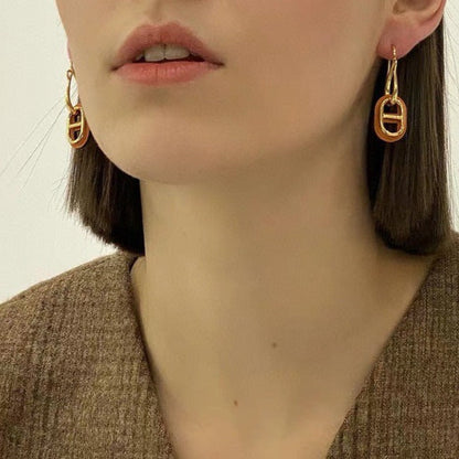 Pomuse HM O'MAILLON GOLD EARRINGS
