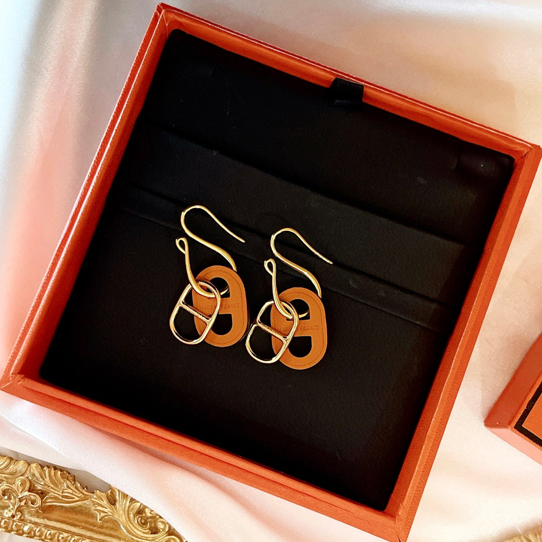 Pomuse HM O'MAILLON GOLD EARRINGS
