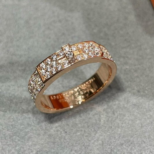 Pomuse KELLY PINK GOLD DIAMOND RING