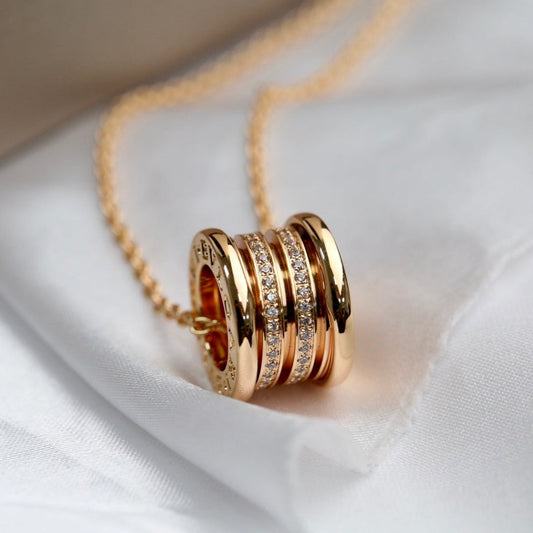 Pomuse ZERO 1 PINK GOLD DIAMOND NECKLACE