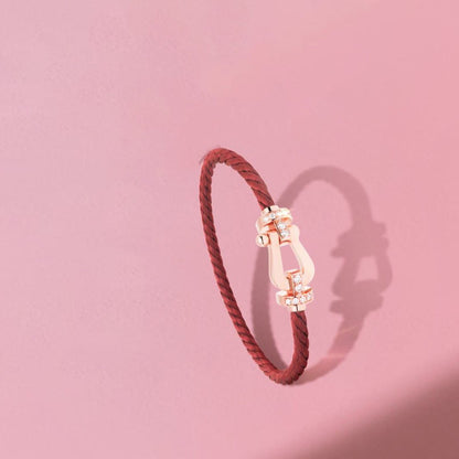 Pomuse FORCE 10 HALF DIAMOND PINK GOLD RED CORDERI LARGE AND MEDIUM MODEL