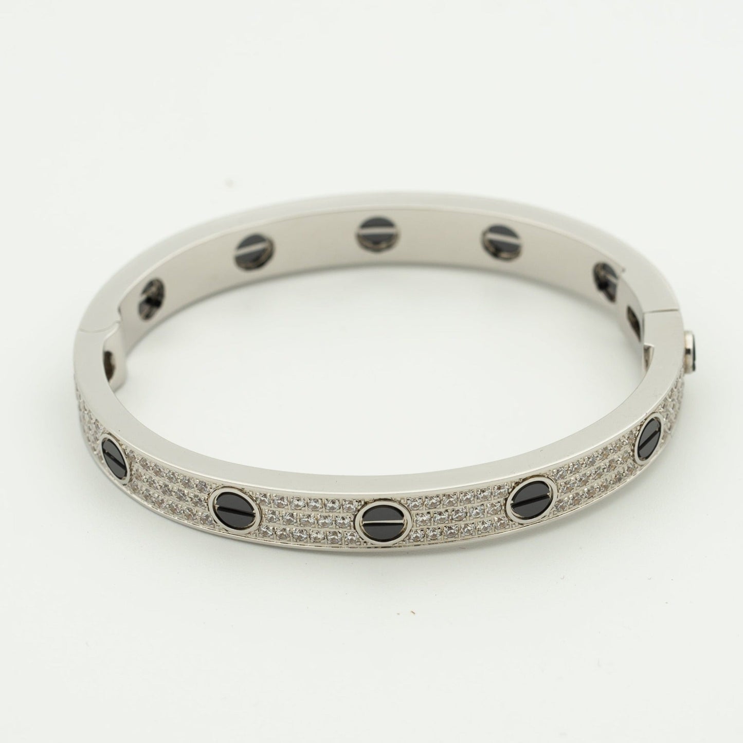 Pomuse LOVE BRACELET 6.1MM DIAMOND-PAVED CERAMIC