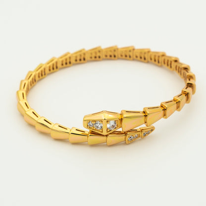 Pomuse SERPENTI BRACELET DIAMONDS PINK GOLD