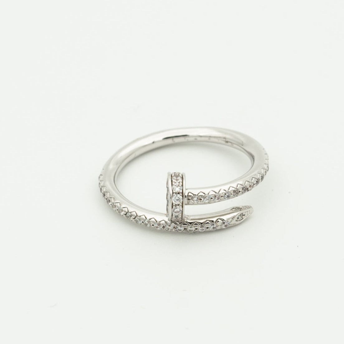 Pomuse JUSTE RING 1.8MM SILVER DIAMONDS