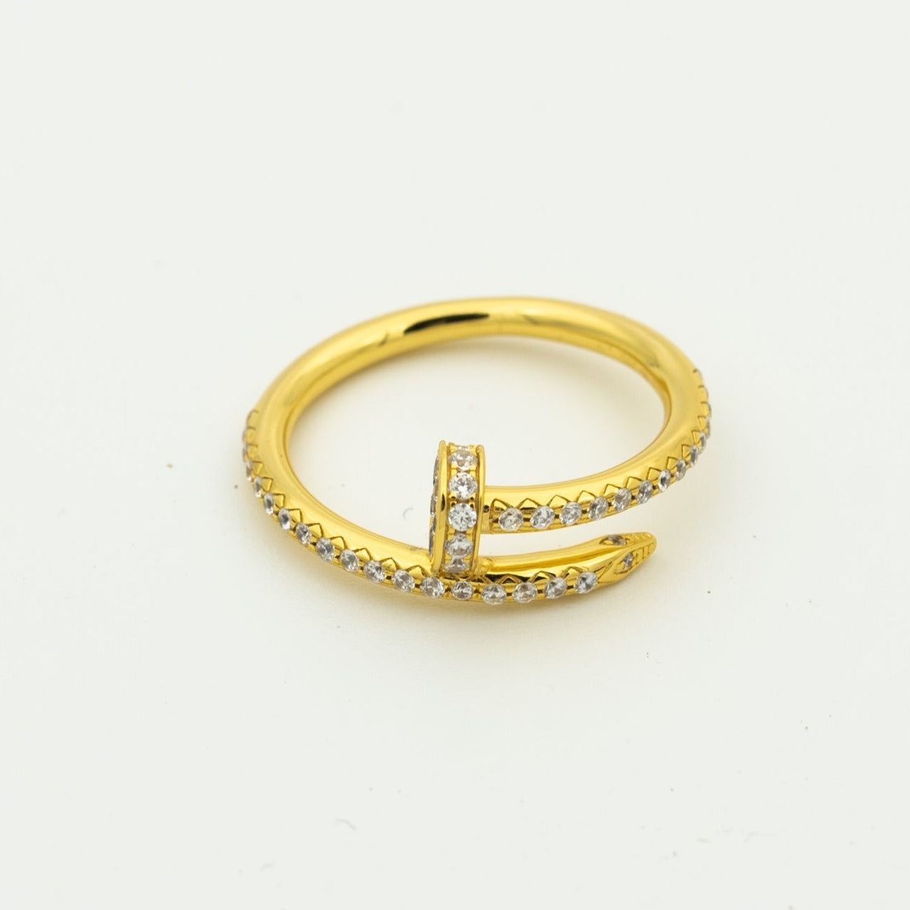 Pomuse JUSTE RING 1.8MM GOLD DIAMONDS