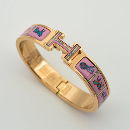 Pomuse H PINK GOLD BRACELET PINK CERAMIC