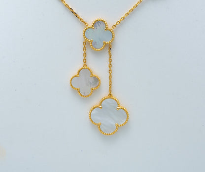 Pomuse CLOVER MOTHER OF PEARL NECKLACE 6 MOTIF