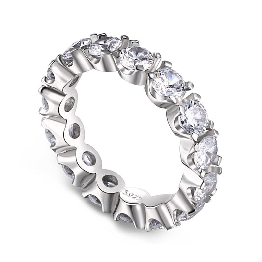 Pomuse Eternity Tennisring mit Rundschliff