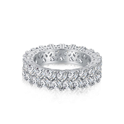 Pomuse Sparkling Full Heart Ring