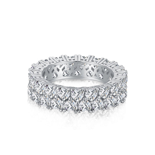 Pomuse Sparkling Full Heart Ring