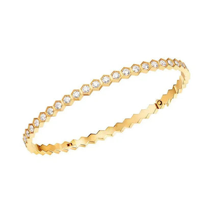 Pomuse BEE LOVE GOLD BRACELET FULL DIAMOND