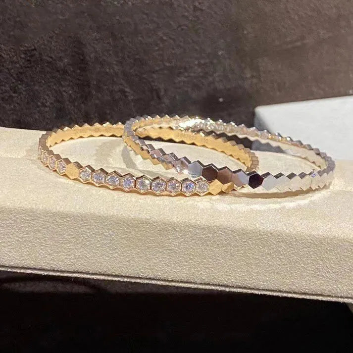 Pomuse BEE LOVE GOLD BRACELET FULL DIAMOND