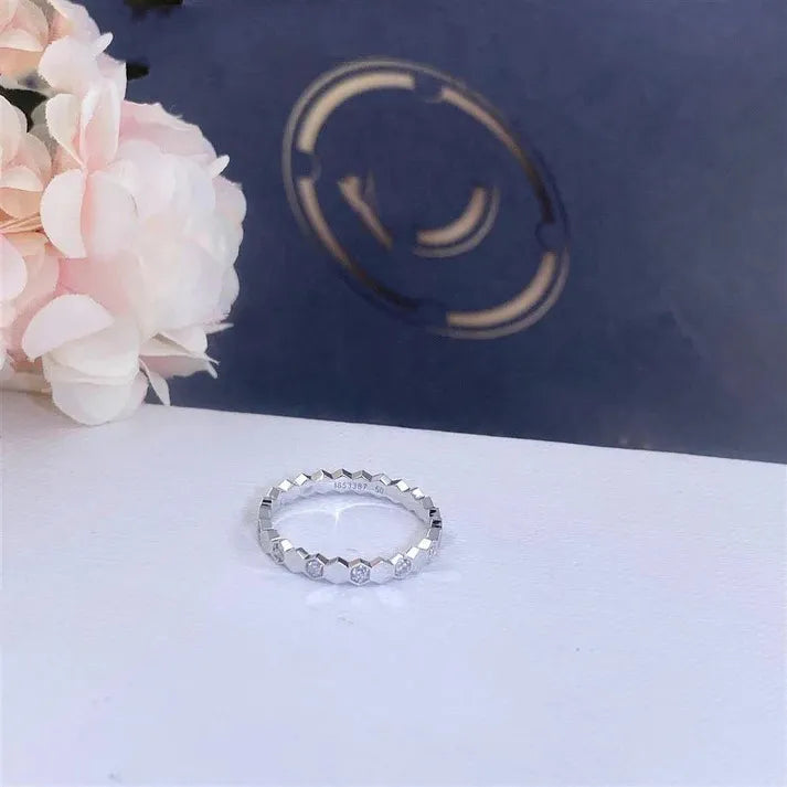 Pomuse BEE LOVE RING SILVER DIAMOND