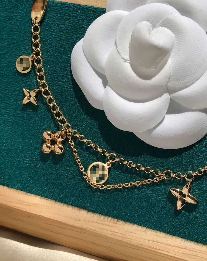 Pomuse BLOOMING PINK GOLD MOP BRACELET