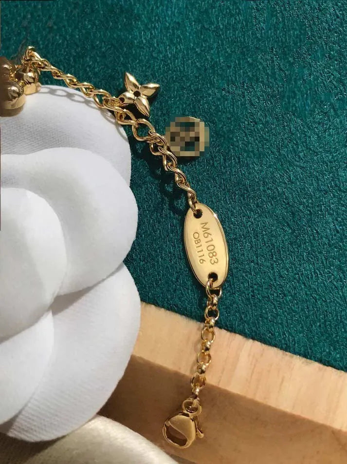 Pomuse BLOOMING PINK GOLD MOP BRACELET