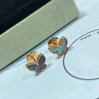 Pomuse BUTTERFLY DARK MOP  EARRINGS
