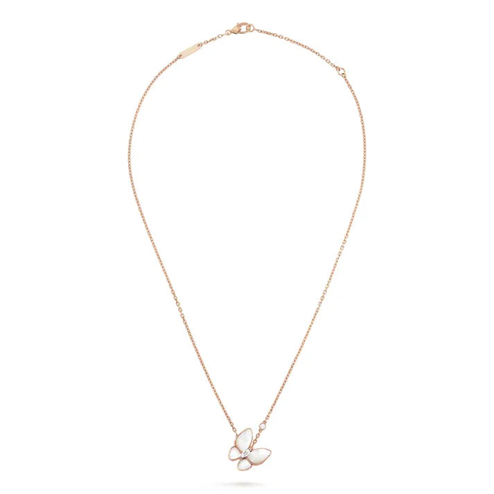 Pomuse BUTTERFLY MOP DIAMOND NECKLACE