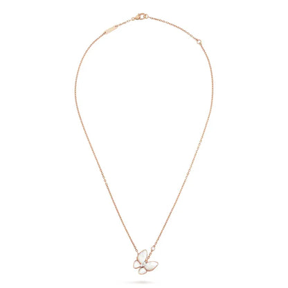 Pomuse BUTTERFLY MOP DIAMOND NECKLACE