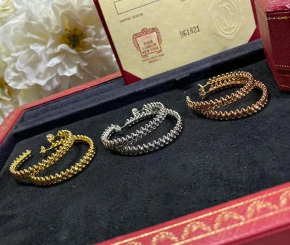 Pomuse CLASH LARGE HOOP EARRINGS