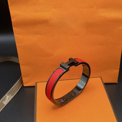 Pomuse CLIC H SO BLACK RED BRACELET
