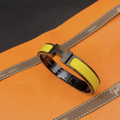 Pomuse CLIC H SO BLACK YELLOW BRACELET