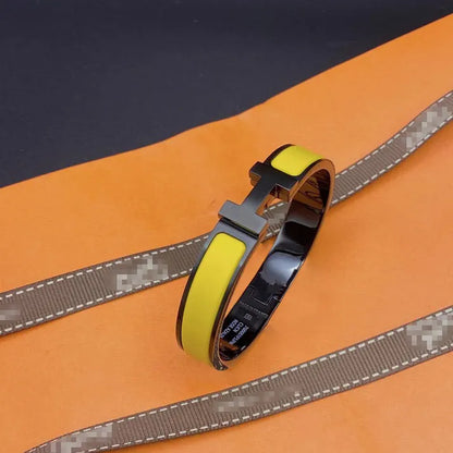 Pomuse CLIC H SO BLACK YELLOW BRACELET