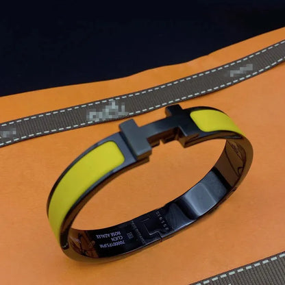 Pomuse CLIC H SO BLACK YELLOW BRACELET