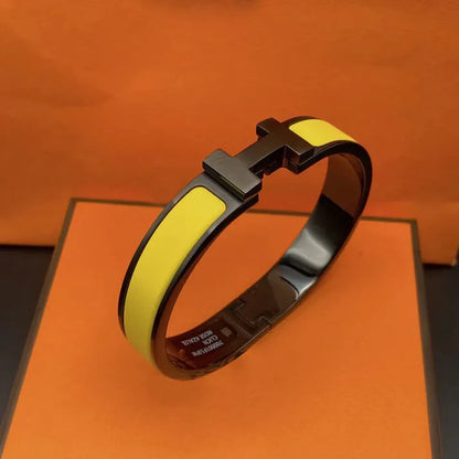 Pomuse CLIC H SO BLACK YELLOW BRACELET
