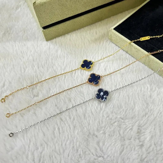Pomuse CLOVER 1 MOTIF PIETERSITE BRACELET