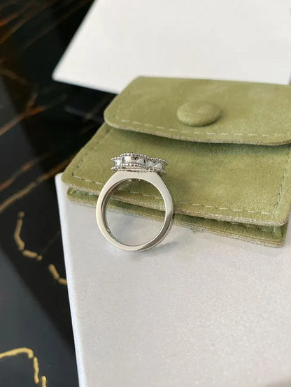 Pomuse CLOVER SILVER RING