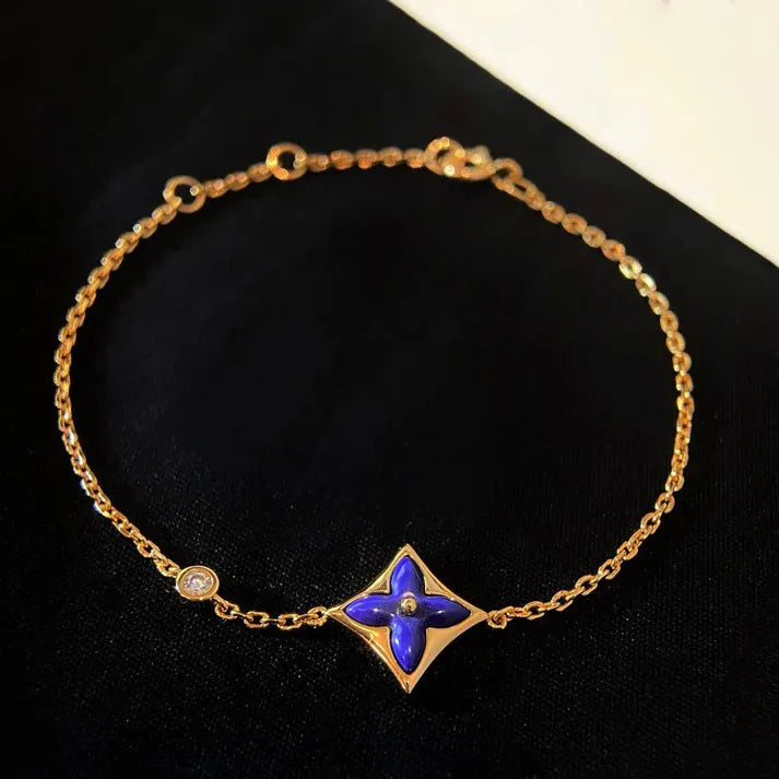 Pomuse COLOR STAR PINK GOLD DIAMOND BRACELET