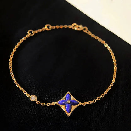 Pomuse COLOR STAR PINK GOLD DIAMOND BRACELET