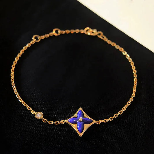 Pomuse COLOR STAR PINK GOLD DIAMOND BRACELET