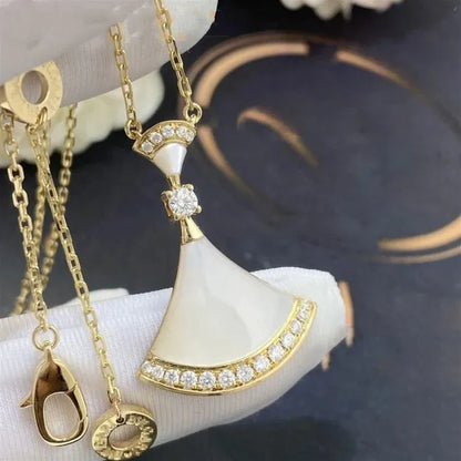 Pomuse DREAM NECKLACE MOP GOLD DIAMOND