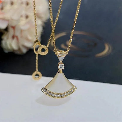 Pomuse DREAM NECKLACE MOP GOLD DIAMOND