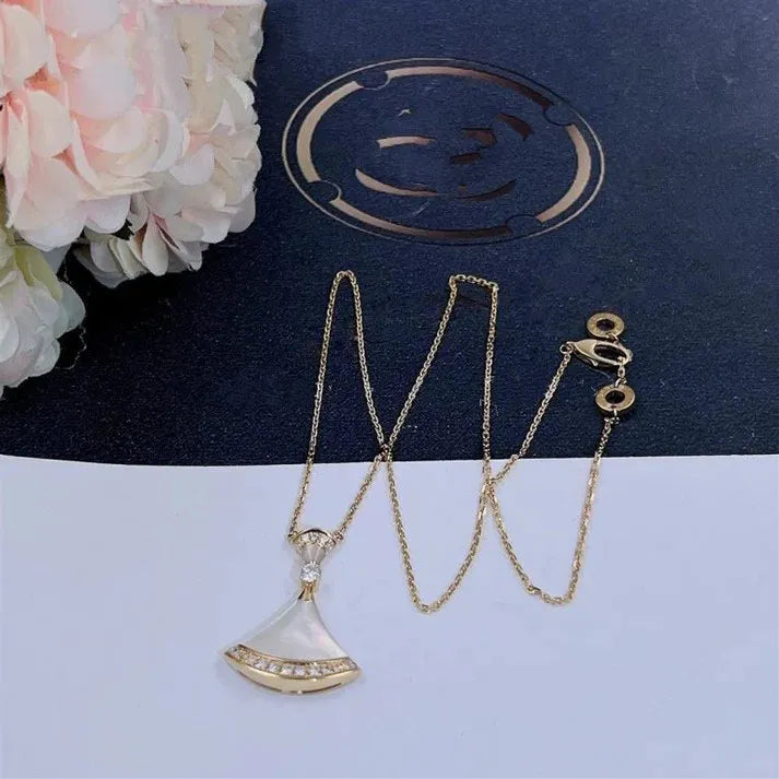 Pomuse DREAM NECKLACE MOP GOLD DIAMOND