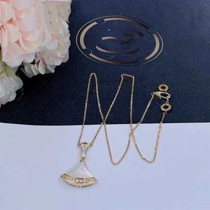 Pomuse DREAM NECKLACE MOP GOLD DIAMOND