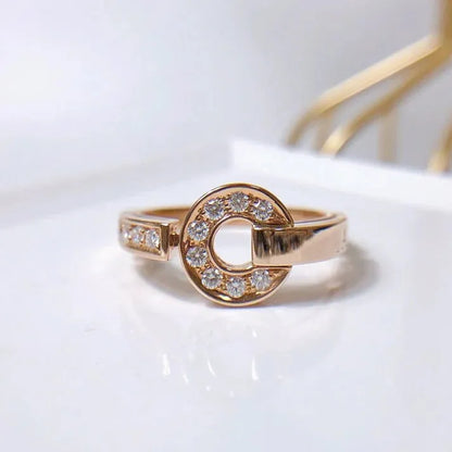 Pomuse DREAM RING DIAMOND PINK GOLD